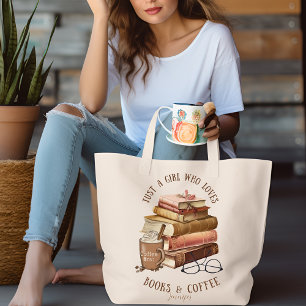 Bolso De Tela Solo un Chica que ama los libros y el café persona