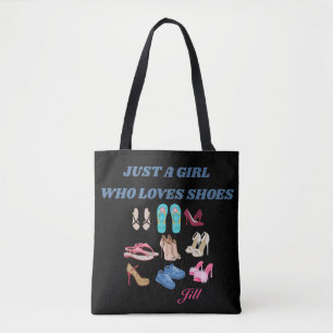 BOLSO DE TELA SOLO UN CHICA QUE AMA LOS ZAPATOS