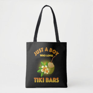 Bolso De Tela Solo un chico que ama los bares de Tiki