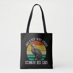 Bolso De Tela Solo un chico que ama los gatos Cornish Rex