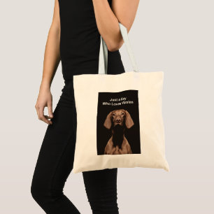 Bolso De Tela Solo un chico que ama los Vizslas