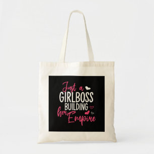Bolso De Tela Sólo un jefe chica construyendo su imperio mujeres