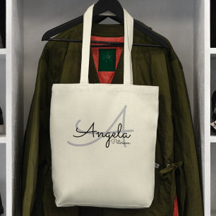 Bolso De Tela solo un simple Tote con su nombre