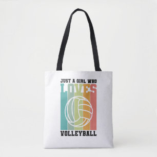 Bolso De Tela Solo una chica que ama el Voleibol
