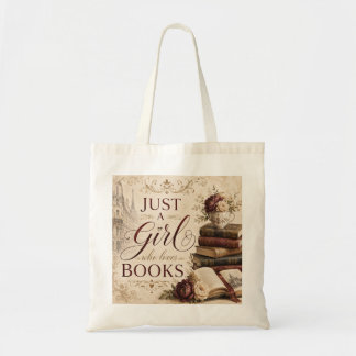 Bolso De Tela Sólo una chica que ama los libros Amante de los li