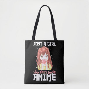 Bolso De Tela Solo una chica que realmente ama el anime