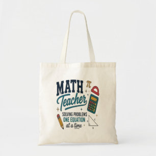 Bolso De Tela Solucionador de Problemas de Profesor de Matemátic