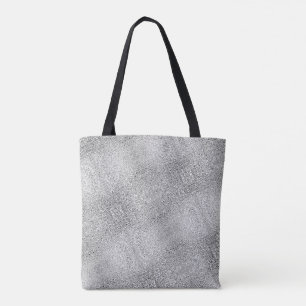 Bolso De Tela Sombras de Purpurina digital gris texturizado