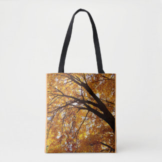 Bolso De Tela Sombras del árbol de otoño