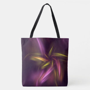 Bolso De Tela Sombras moradas abstractas Fantasía