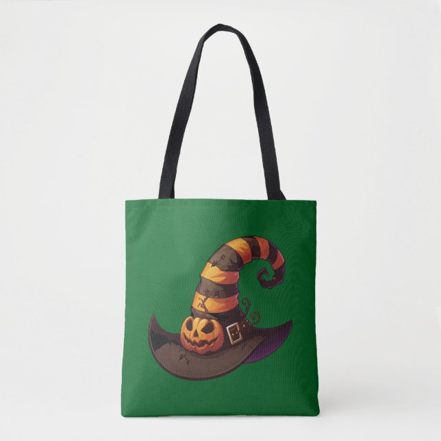 Bolso De Tela Sombrero de bruja (Anverso)