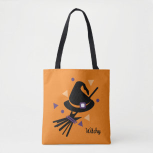 Bolso De Tela Sombrero de Bruja Confeti Mágico
