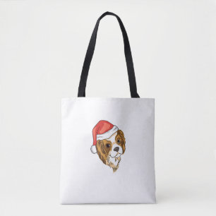 Bolso De Tela Sombrero de perro Santa - Navidades divertidos _7