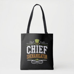 Bolso De Tela Sombrero Retro Jefe Shenanigator Lucky Leprechaun
