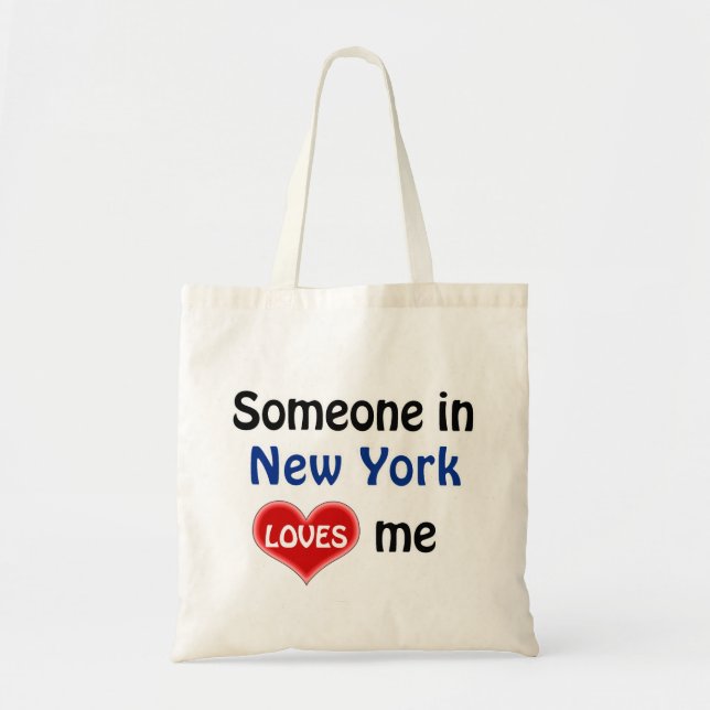 Bolso De Tela Someone in New York loves me (Frente)