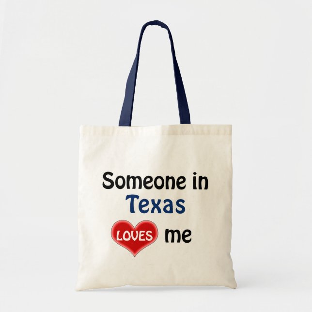 Bolso De Tela Someone in Texas loves me (Frente)
