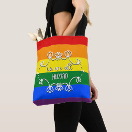 Bolso De Tela Somos Todos Humanos Mes del Orgullo LGBTQ