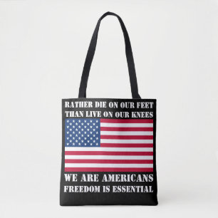 Bolso De Tela Somos Totes estadounidenses (negros)