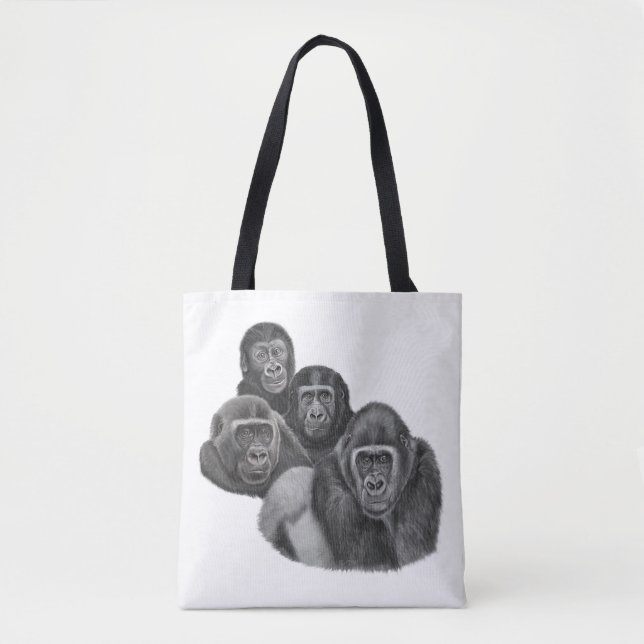 Bolso De Tela Son Gorilla ToteBag By AGE. Gorilla Life GL/TFW (Anverso)