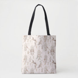 Bolso De Tela Soñador Étnico Bohemio Plumas Celestiales