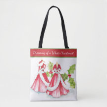 Soñando con un Tote de Navidades blancos
