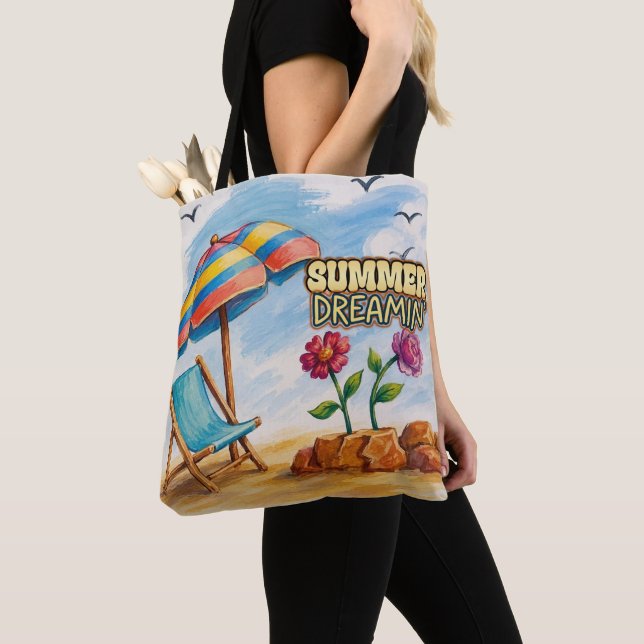 Bolso De Tela Soñando de Verano (Detalle)