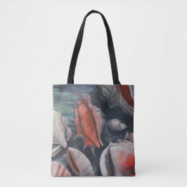 Bolso De Tela Sonata de Conchas Marinas