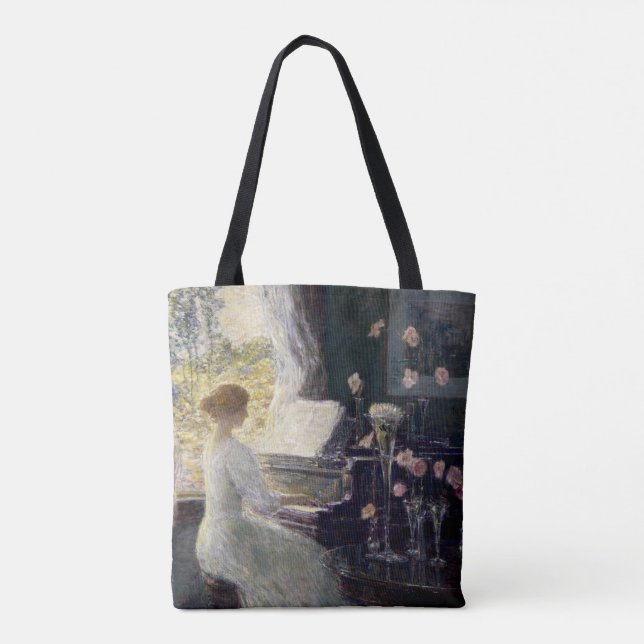 Bolso De Tela Sonata de Frederick Childe Hassam (Reverso)