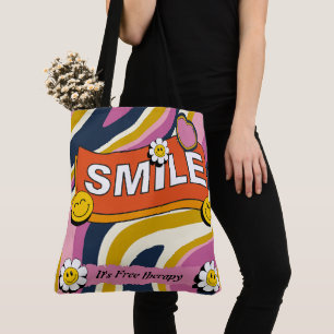 Bolso De Tela Sonríe. Es terapia gratuita Tote Bag