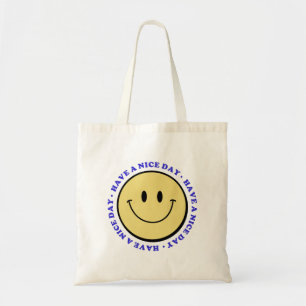 Bolso De Tela Sonríe, ten un buen día!