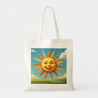 BOLSO DE TELA " SONRIENDO SOL "