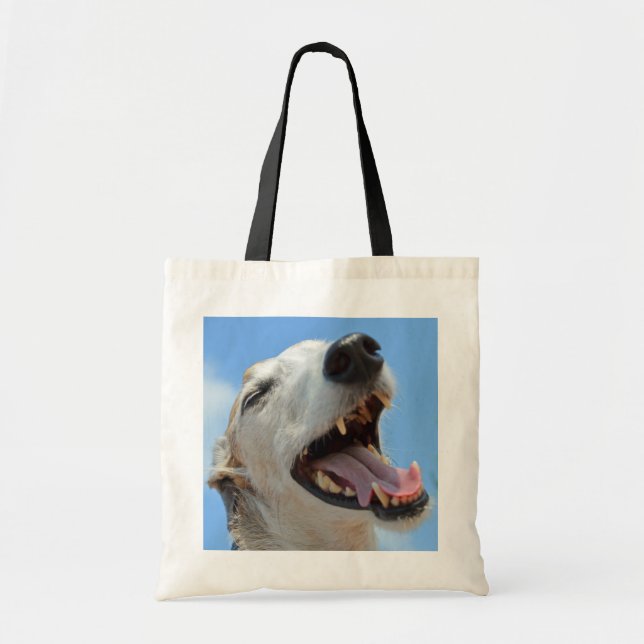 Bolso De Tela Sonriente, Feliz Cierre de Greyhound (Frente)