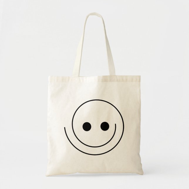 Bolso De Tela Sonriente, feliz, sonriente (Frente)