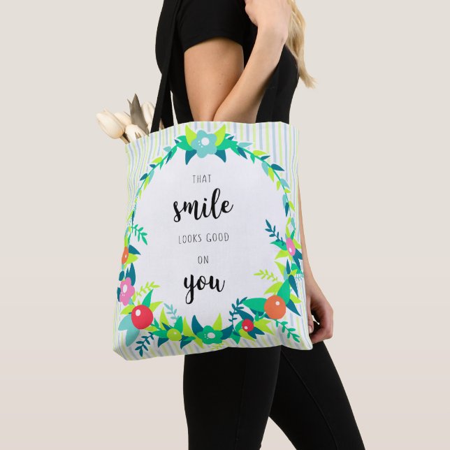 Bolso De Tela Sonrisa (Detalle)