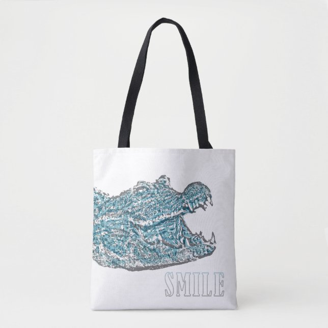 Bolso De Tela Sonrisa cocodrilo (Anverso)