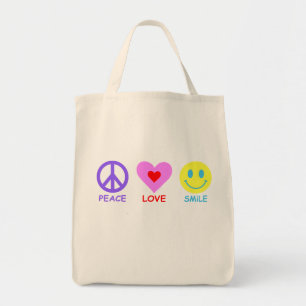 Bolso De Tela Sonrisa de amor de paz