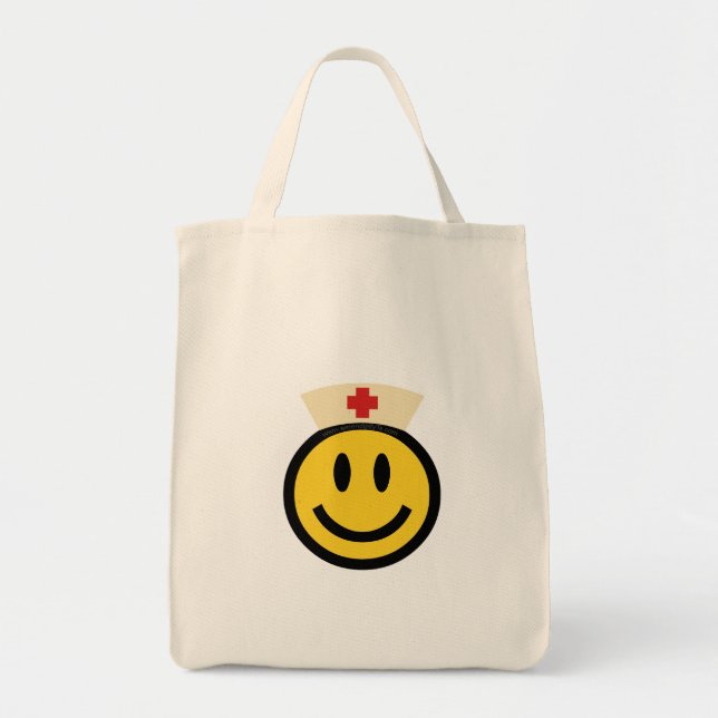 Bolso De Tela Sonrisa de enfermería (Frente)