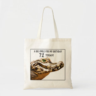 Bolso De Tela Sonrisa de lagarto en el 72° cumpleaños