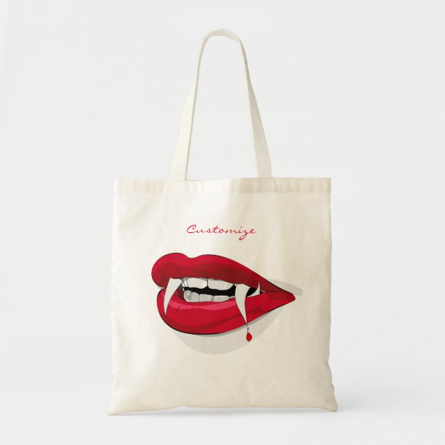 Bolso De Tela Sonrisa de vampiro Thunder_Cove (Frente)