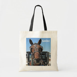 Bolso De Tela ¡Sonrisa del caballo de Amish!