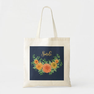 Bolso De Tela Sonrisa en las flores