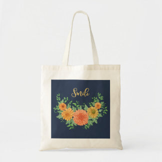 Bolso De Tela Sonrisa en las flores
