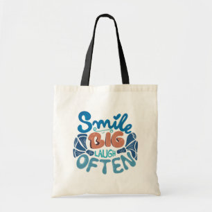 Bolso De Tela Sonrisa grandiosa a menudo: Mensaje conmovedor