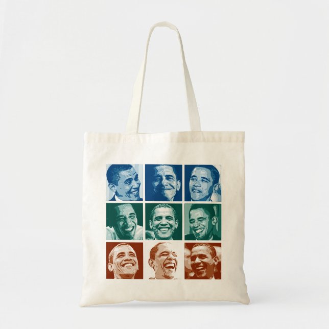 Bolso De Tela Sonrisas de Obama (Frente)