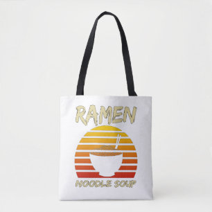 Bolso De Tela Sopa de fideos Ramen Kawaii Vintage japonés de fid