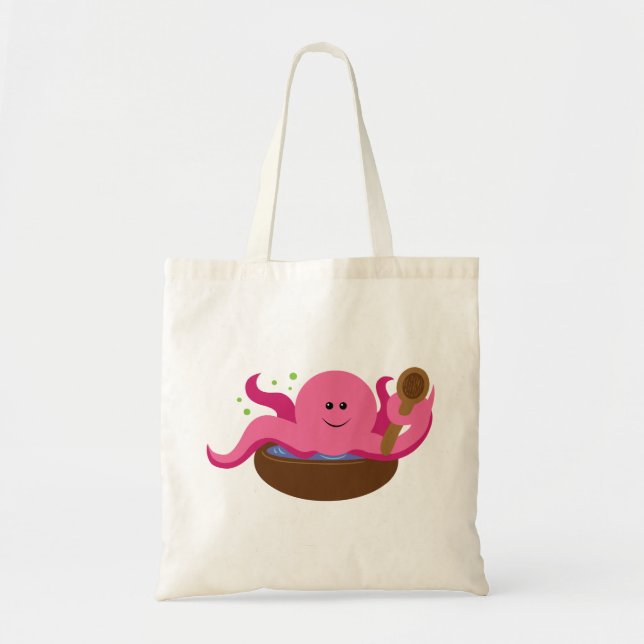 Bolso De Tela Sopa de pulpo (Frente)