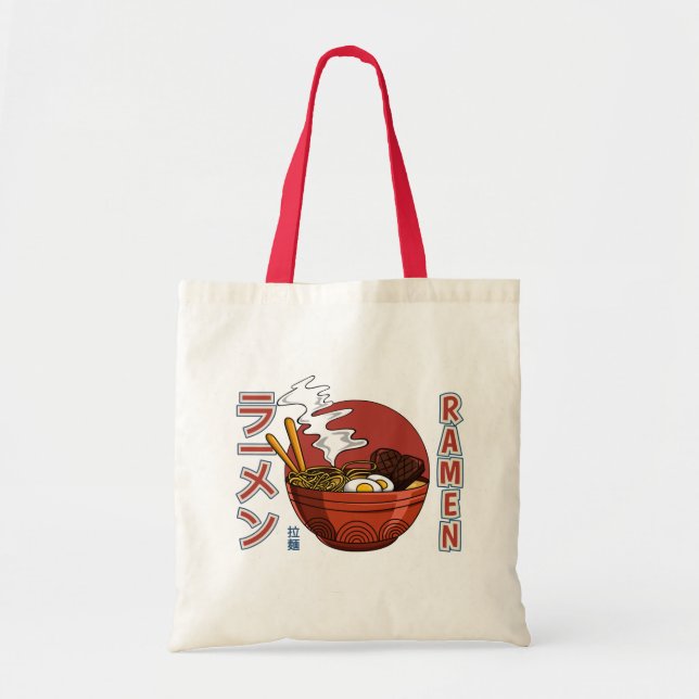 Bolso De Tela Sopa japonesa de fideos de Ramen (Frente)