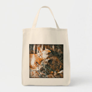 Bolso De Tela Sophie y penique los bulldoges franceses