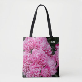 Bolso De Tela Sophisticated Pink Peony Macro Monogram