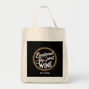 Bolso De Tela Soporte Emocional Bebida Graciosa Amante del Vino